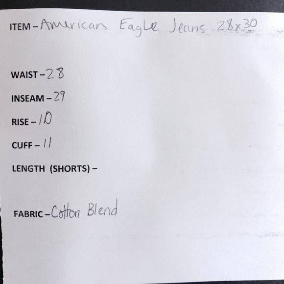 American Eagle Skinny Jeans Mens Size 28/30 Black - Picture 7 of 7